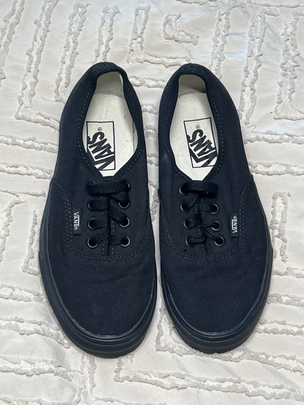 Vans Black Canvas Low-Top Men's Sneakers